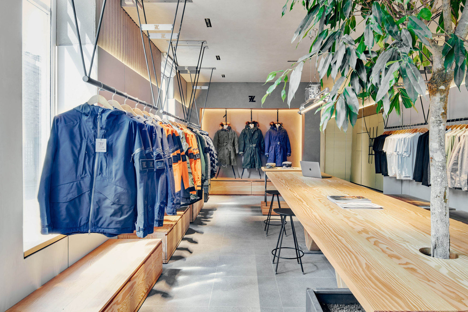 Seven Layer retail store threshold view design by BusbyWebb